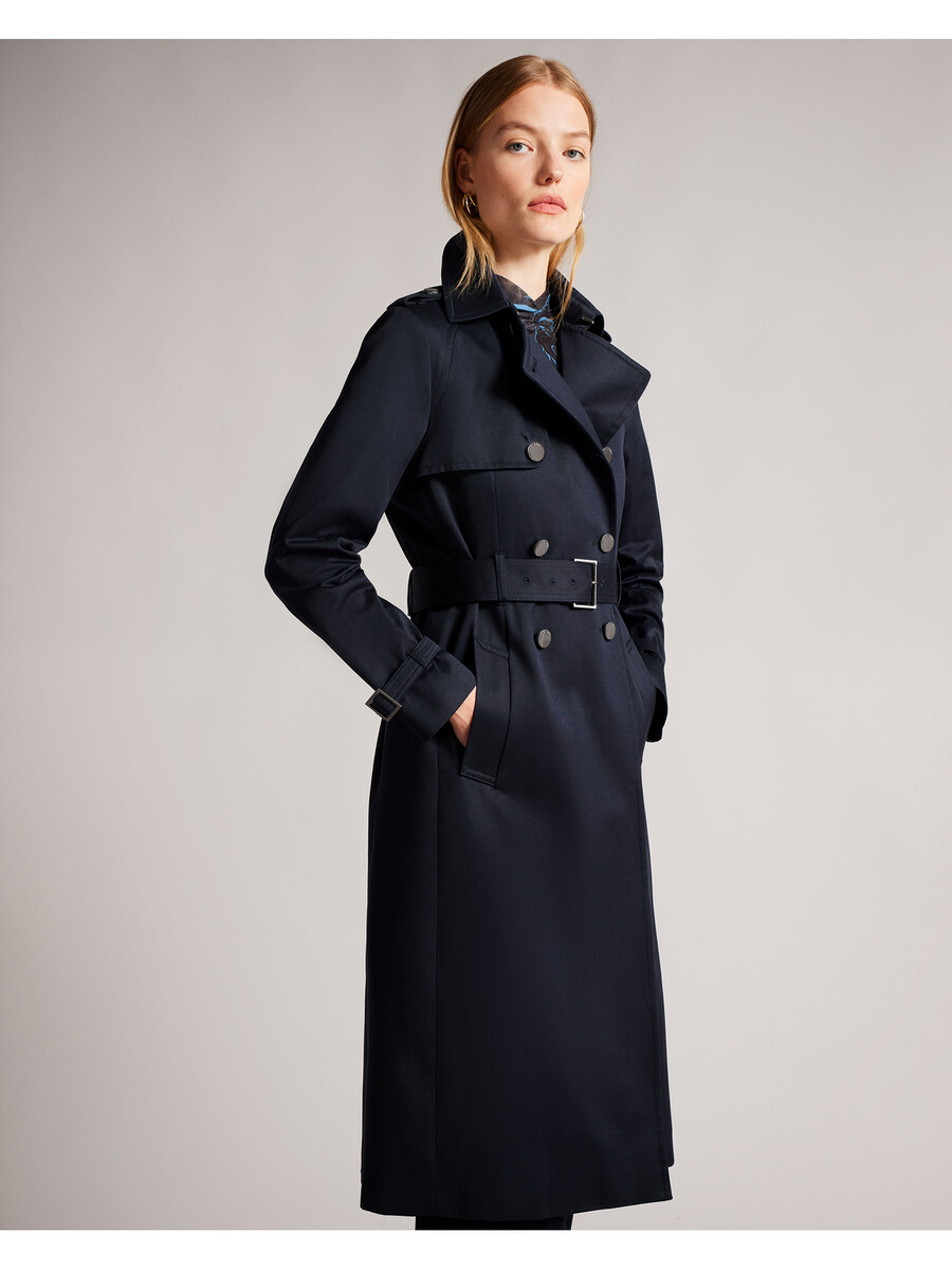 robbii - casaco trench coat leve e impermeável com cinto