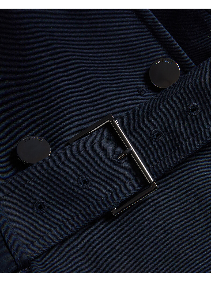 robbii - casaco trench coat leve e impermeável com cinto
