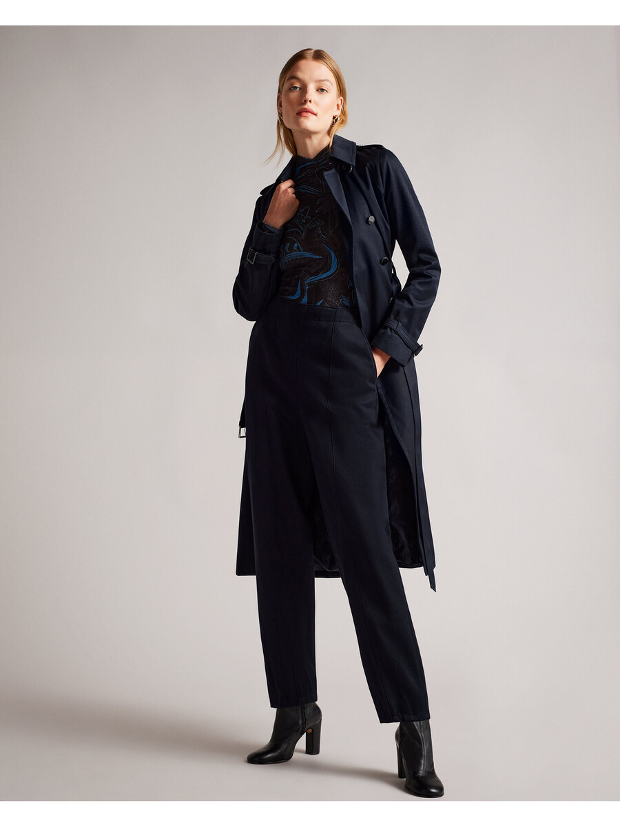 robbii - casaco trench coat leve e impermeável com cinto
