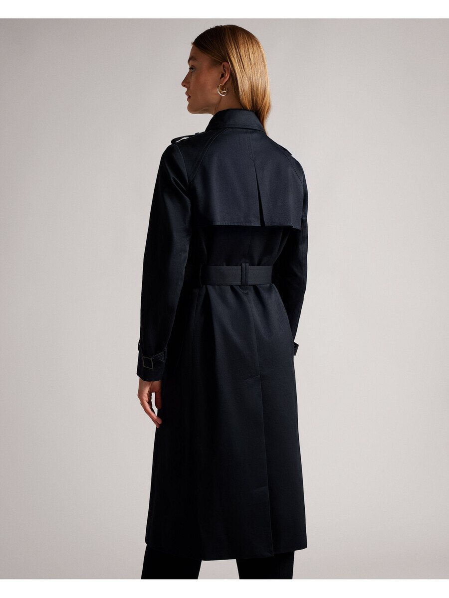robbii - casaco trench coat leve e impermeável com cinto