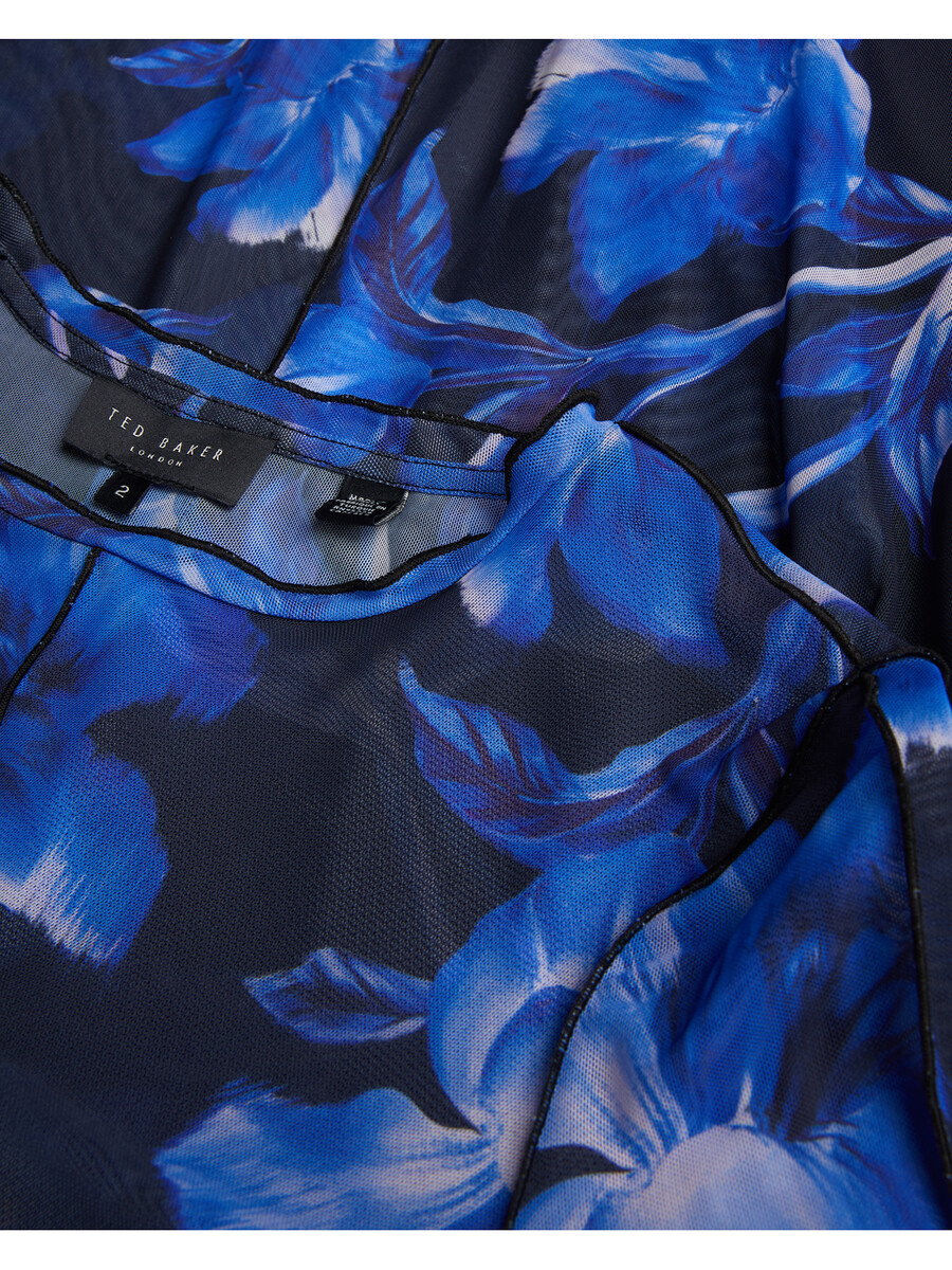 rozeen - vestido longo de malha estampado