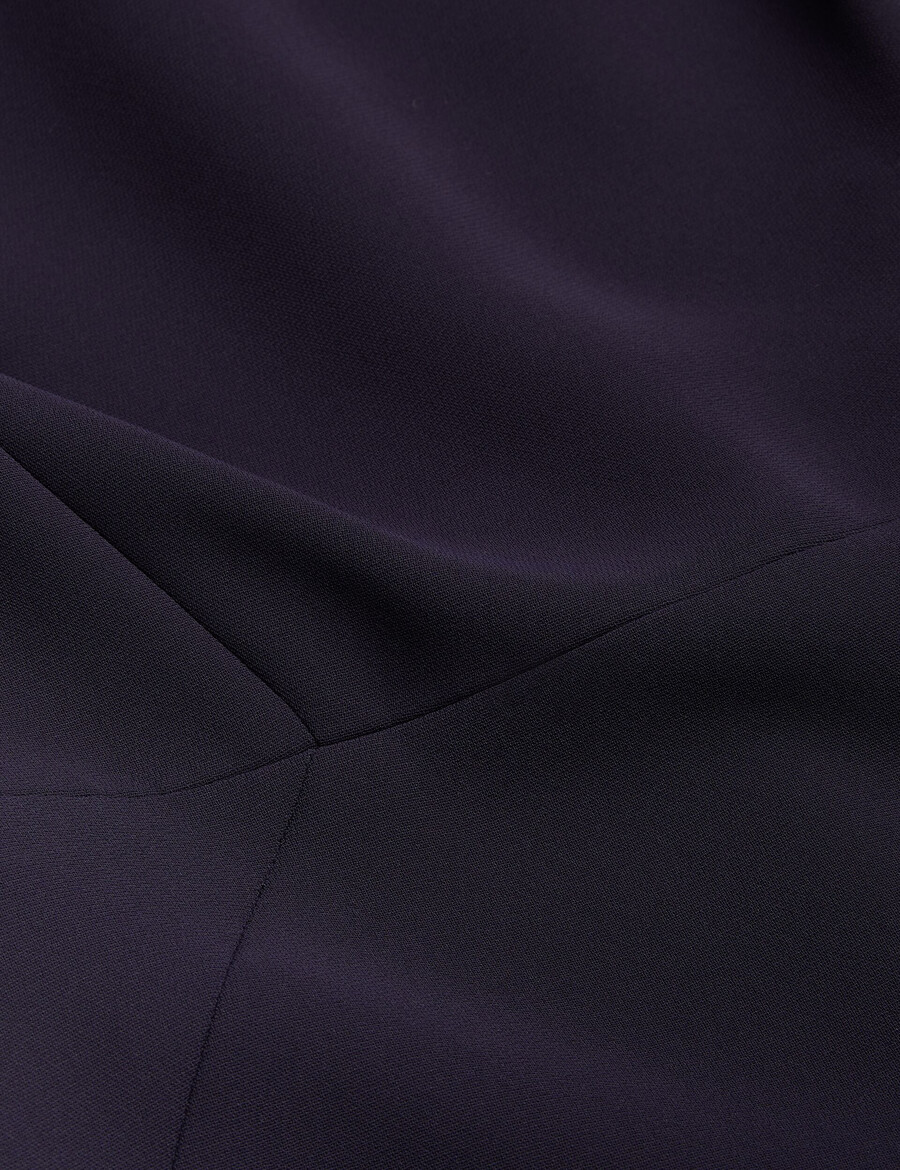 bayree - vestido midi lápis com decote dobrado