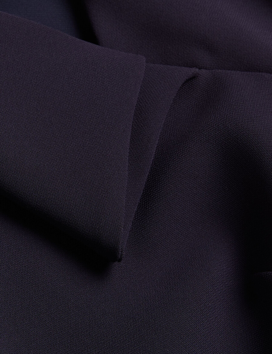 bayree - vestido midi lápis com decote dobrado