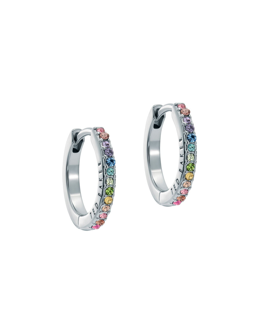 heplie - brincos de argola huggie com cristais