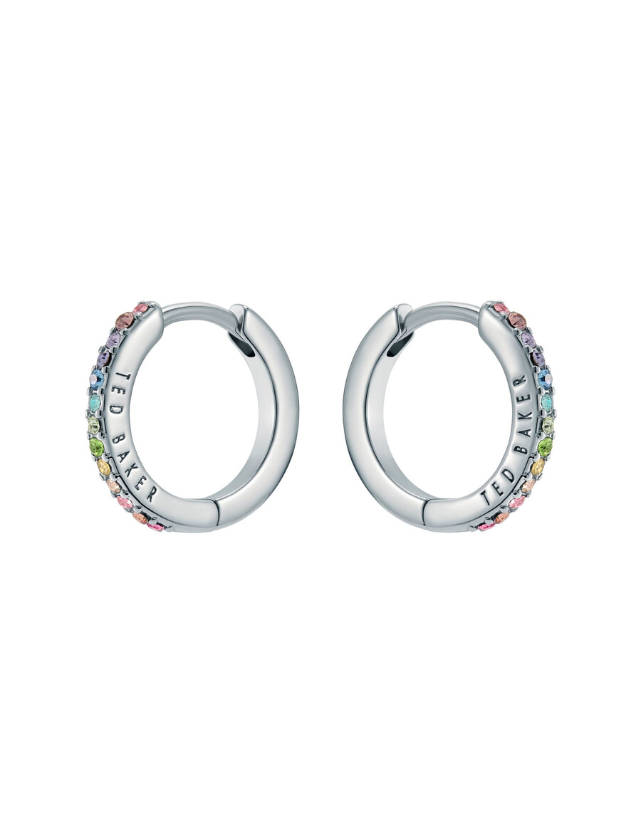 heplie - brincos de argola huggie com cristais