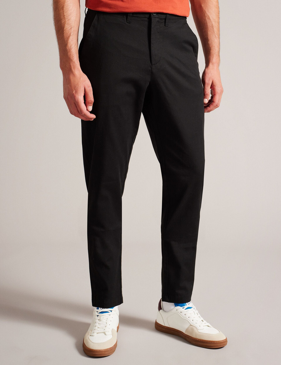haybrn - calça chino texturizada de corte regular