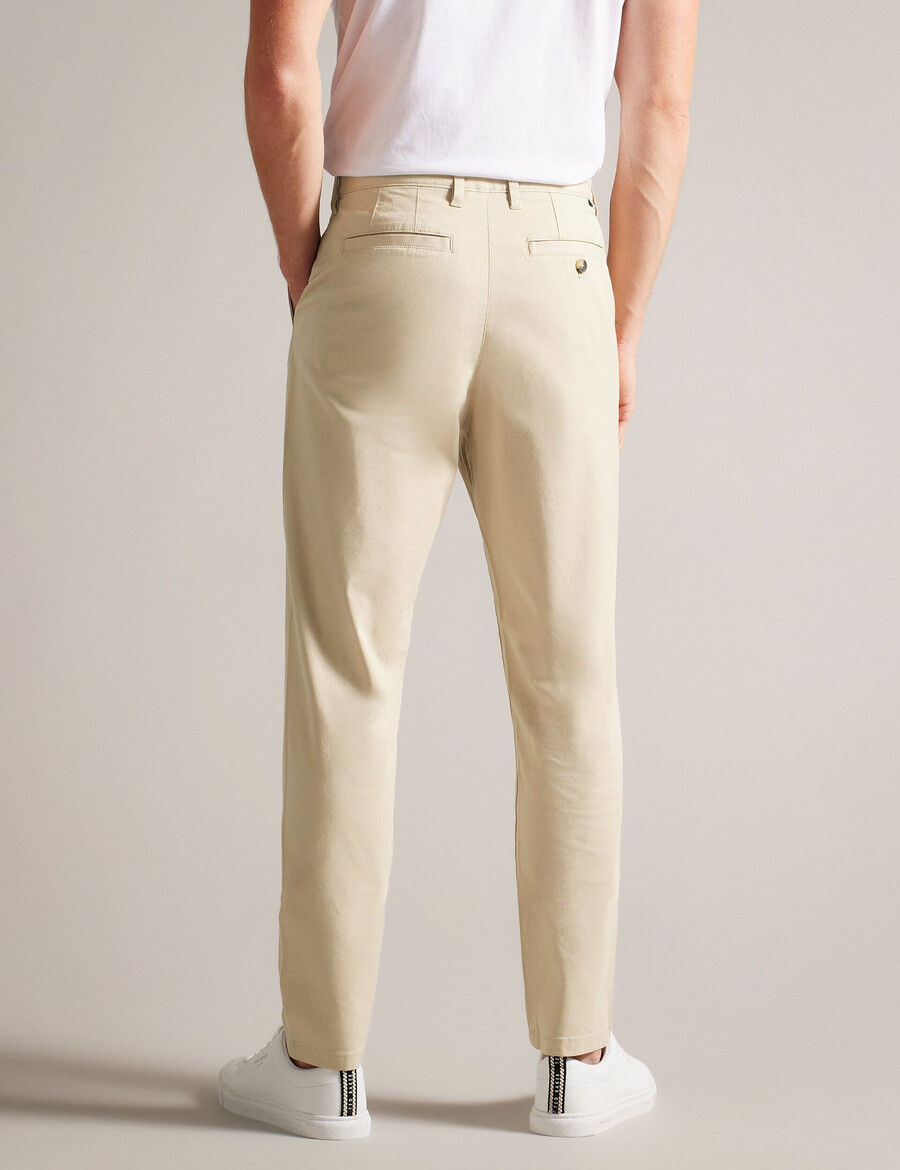 haybrn - calça chino texturizada de corte regular