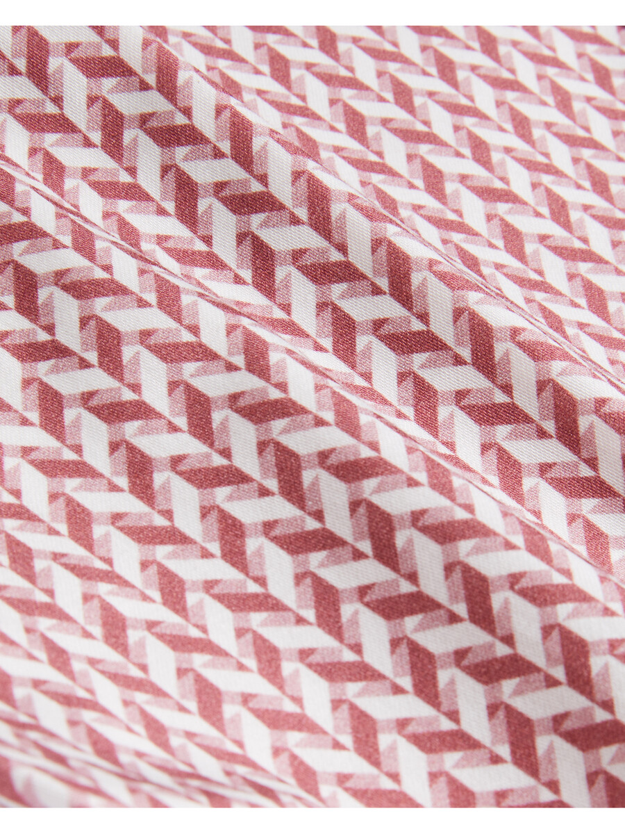 laceby - camisa slim de manga longa com estampa geométrica