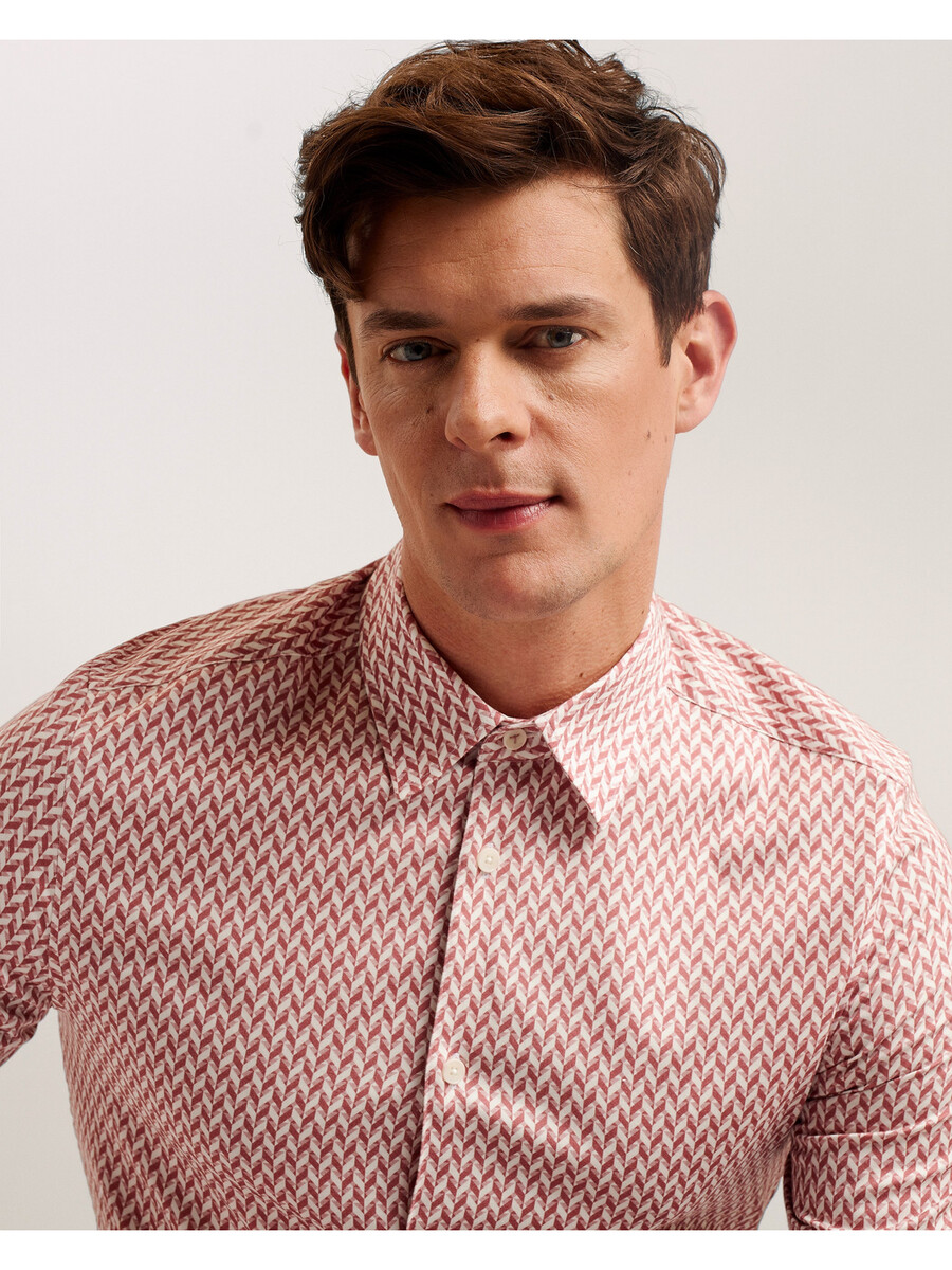 lacesho - camisa de manga curta com estampa geométrica