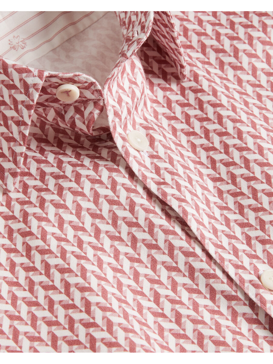 lacesho - camisa de manga curta com estampa geométrica