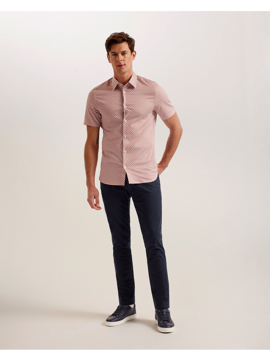 lacesho - camisa de manga curta com estampa geométrica