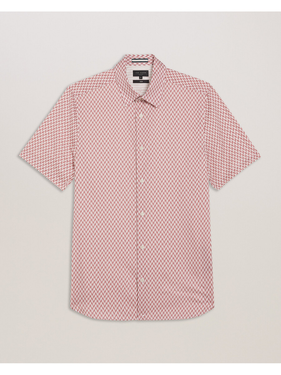 lacesho - camisa de manga curta com estampa geométrica