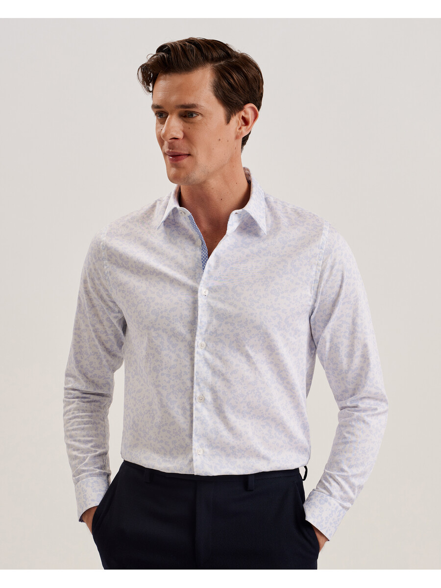 lovelad - camisa de manga comprida com estampa floral delicada