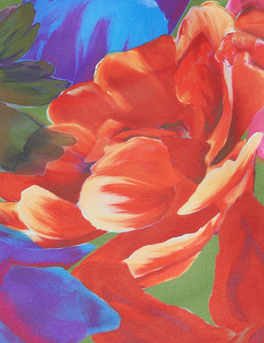 joralee - saia midi envolvente estampada