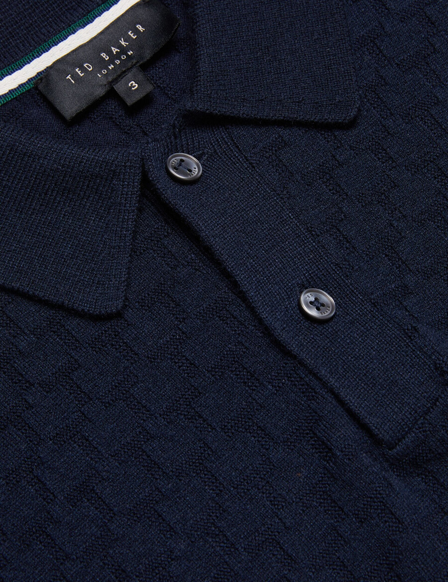morar - camisa polo de manga comprida em malha