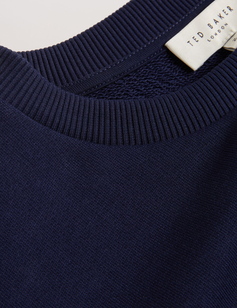 raynahh - moletom de algodão com estampa floral texturizada