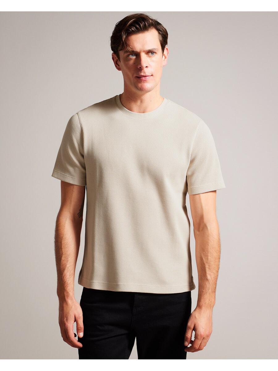 frute - camiseta de manga curta com textura regular