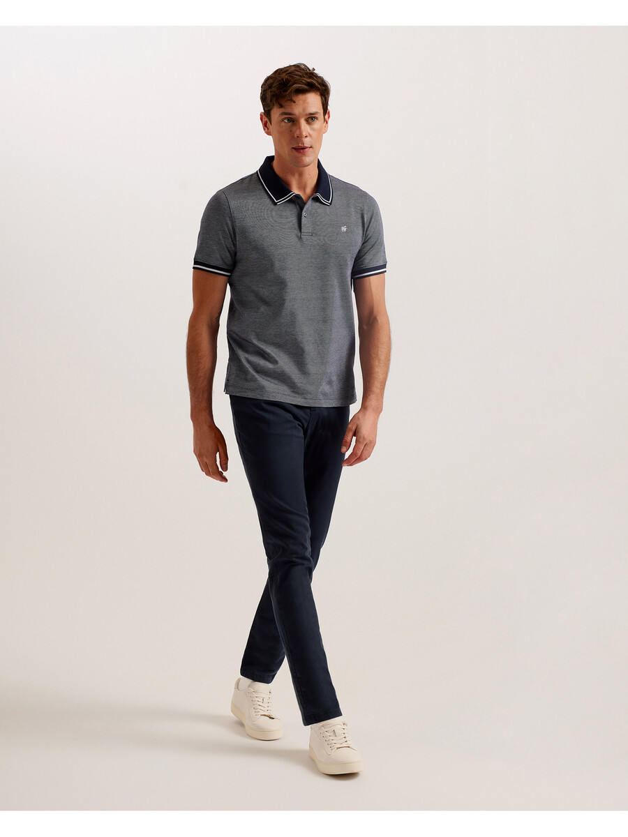 helta - polo slim fit manga curta