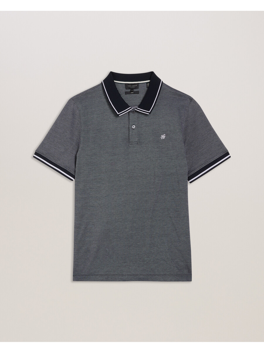 helta - polo slim fit manga curta
