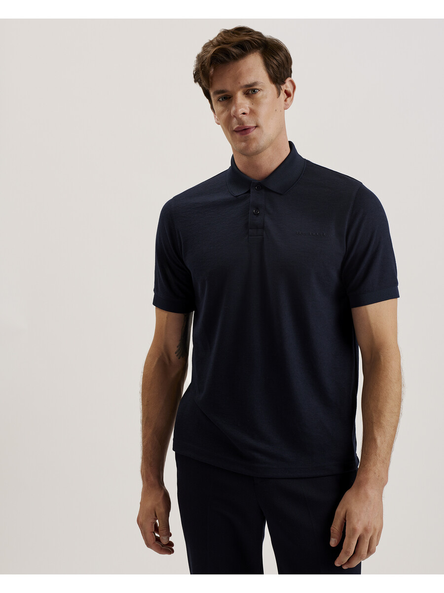 karty - polo de manga curta regular com a marca