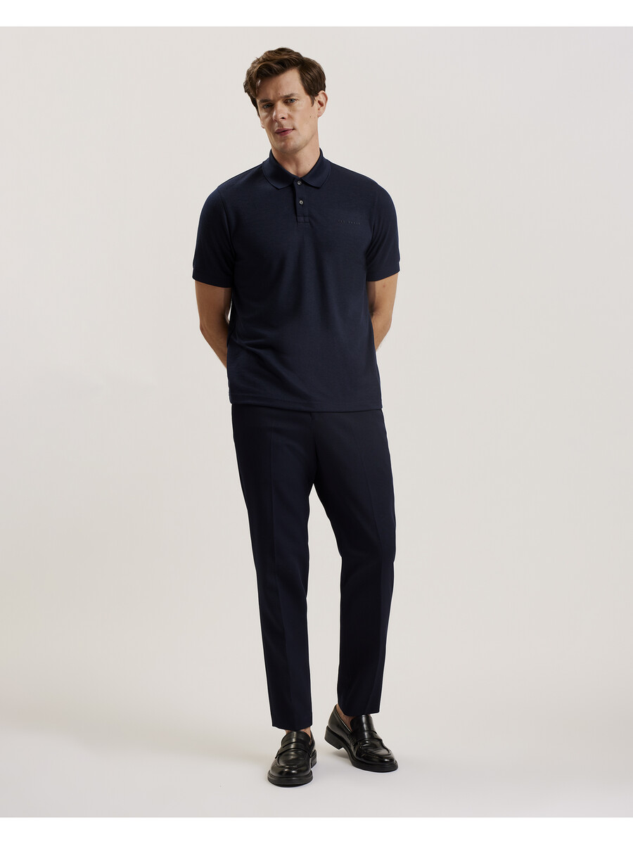 karty - polo de manga curta regular com a marca
