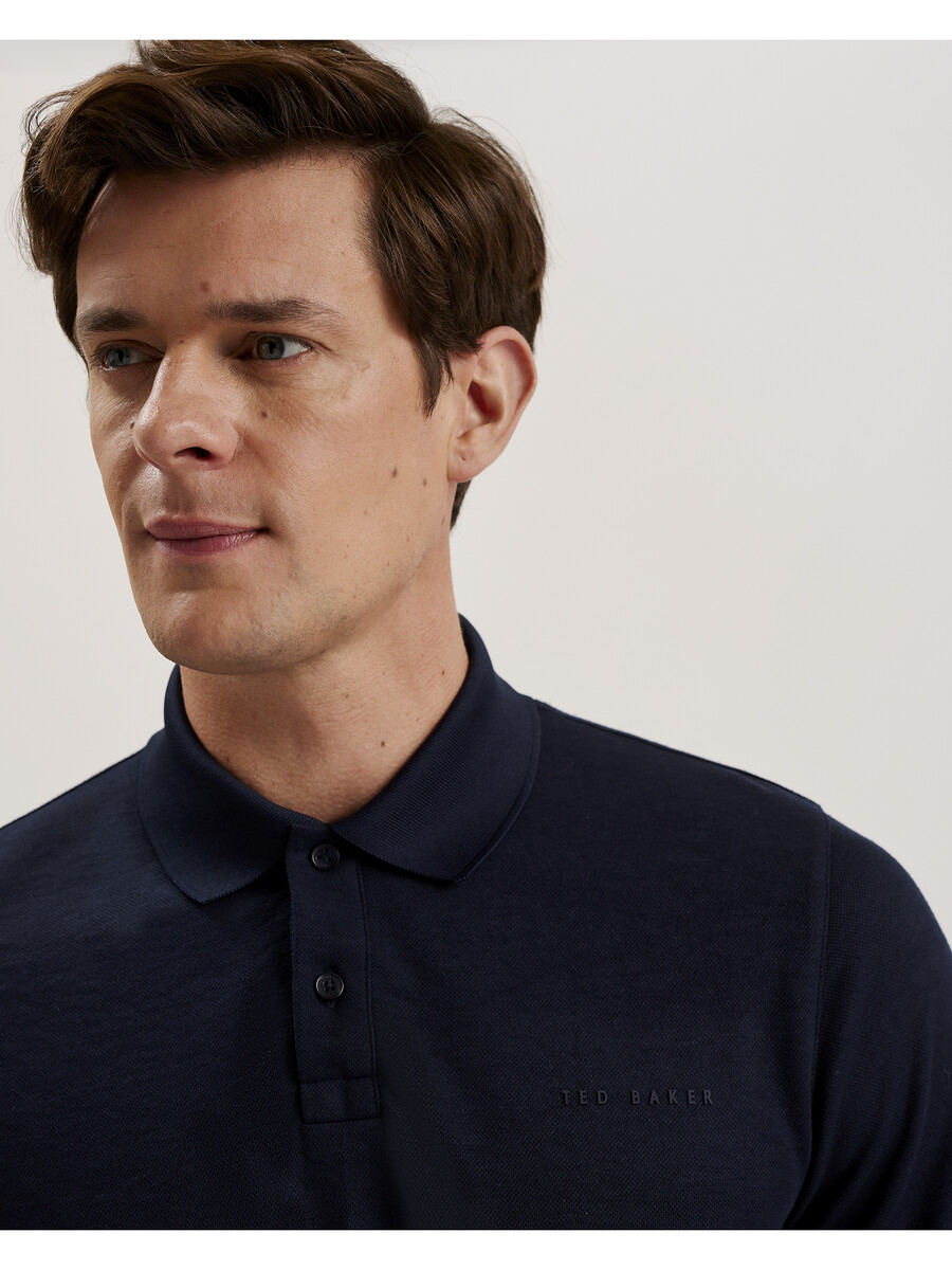 karty - polo de manga curta regular com a marca