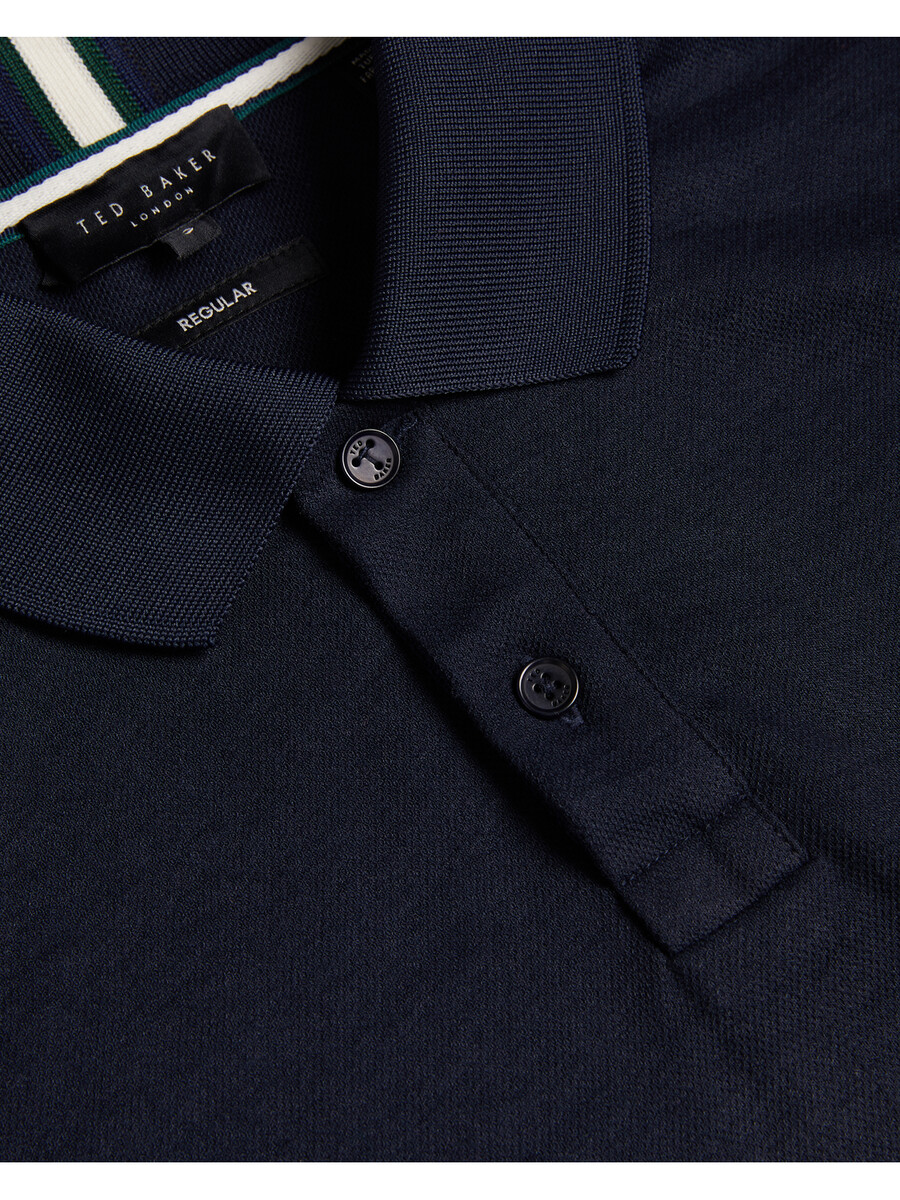 karty - polo de manga curta regular com a marca