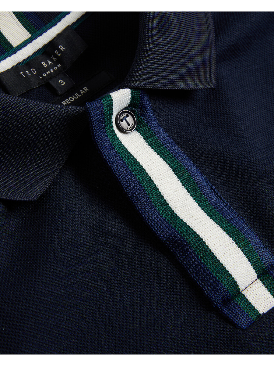 pacto - camisa polo de manga comprida com a marca
