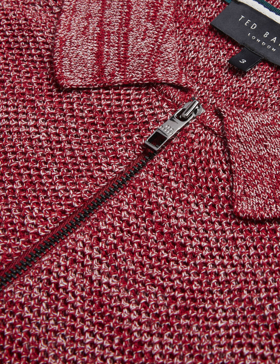 blossam - camisa polo com zíper e estampa espacial