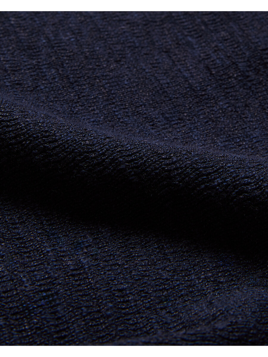 rojor - polo ss com zíper frontal texturizado