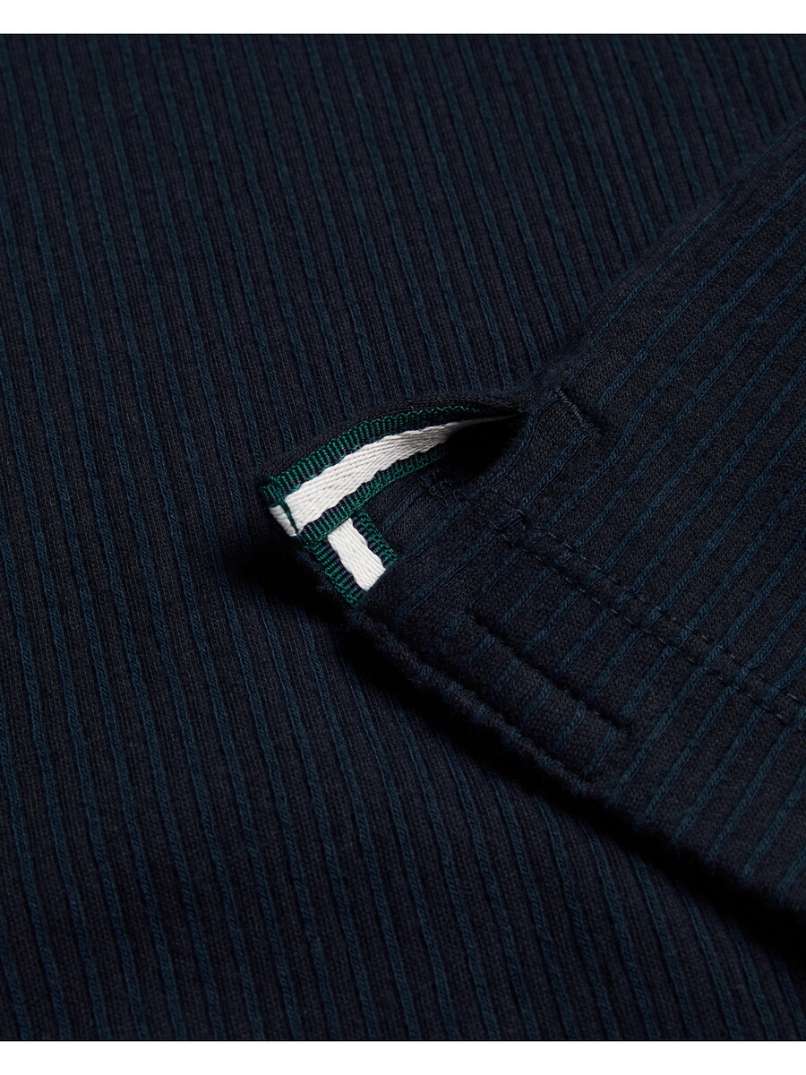 heynes - camiseta de gola redonda em algodão canelado