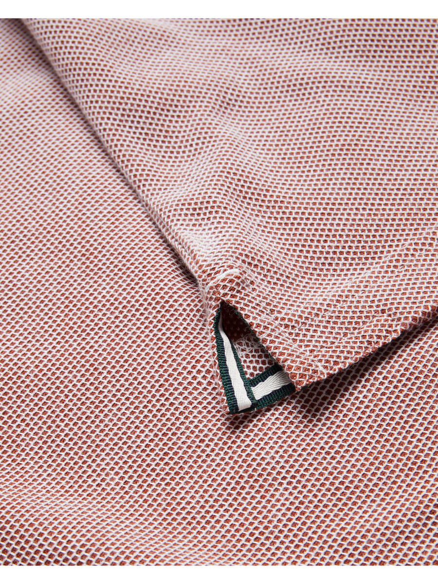 arlon - camiseta de algodão com detalhe de listras texturizadas