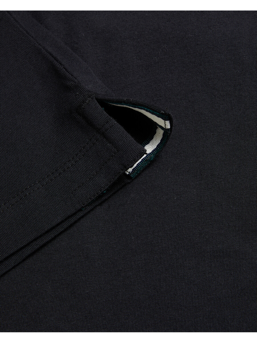tessman - camiseta de algodão com estampa quadriculada e gola redonda