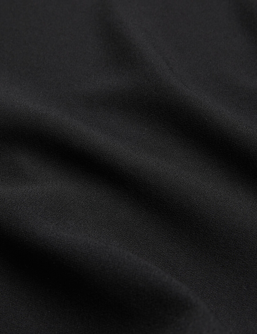 cherika - blusa de tecido plano com mangas curtas estilo morcego